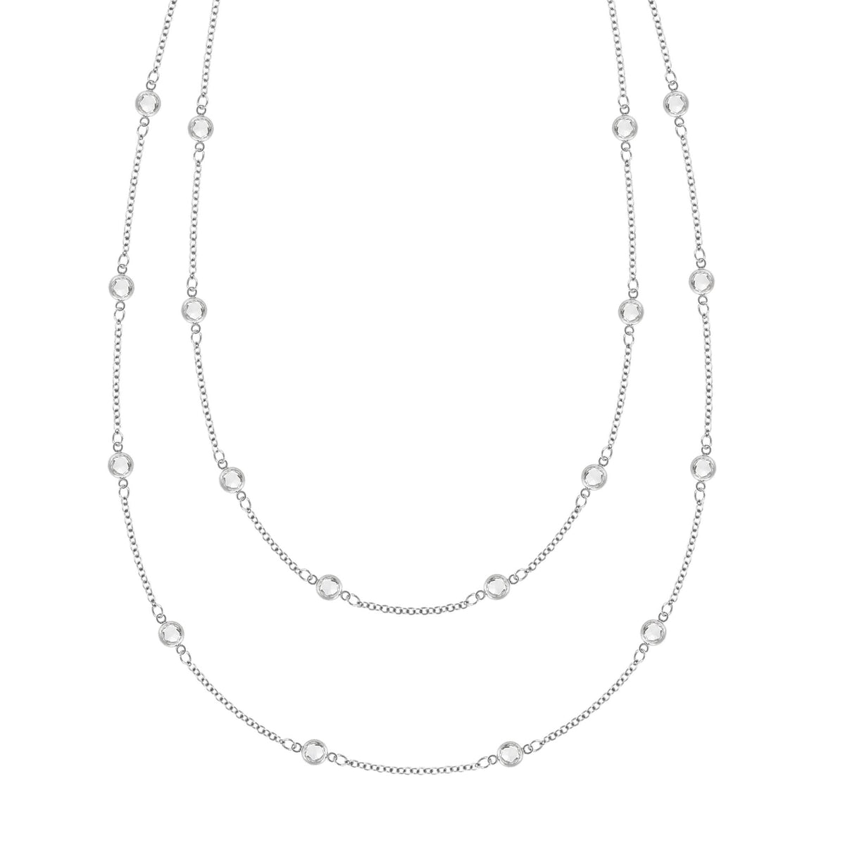 Bayberry Birthstone Long Necklace in 14k Gold