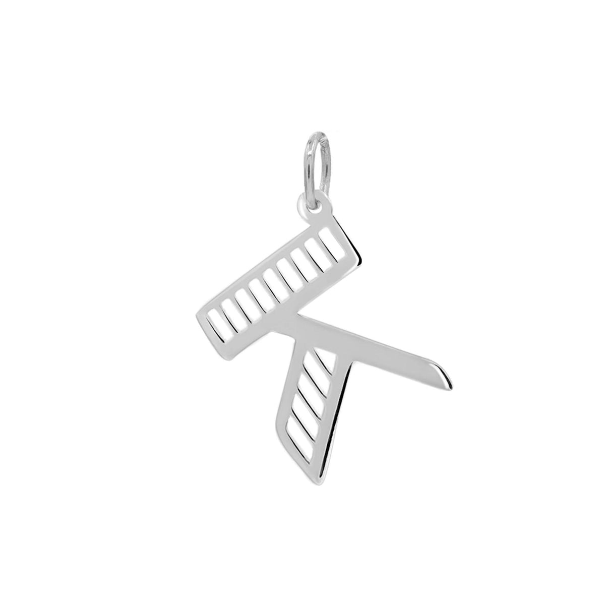 Essex Letter K Pendant in 14k Gold