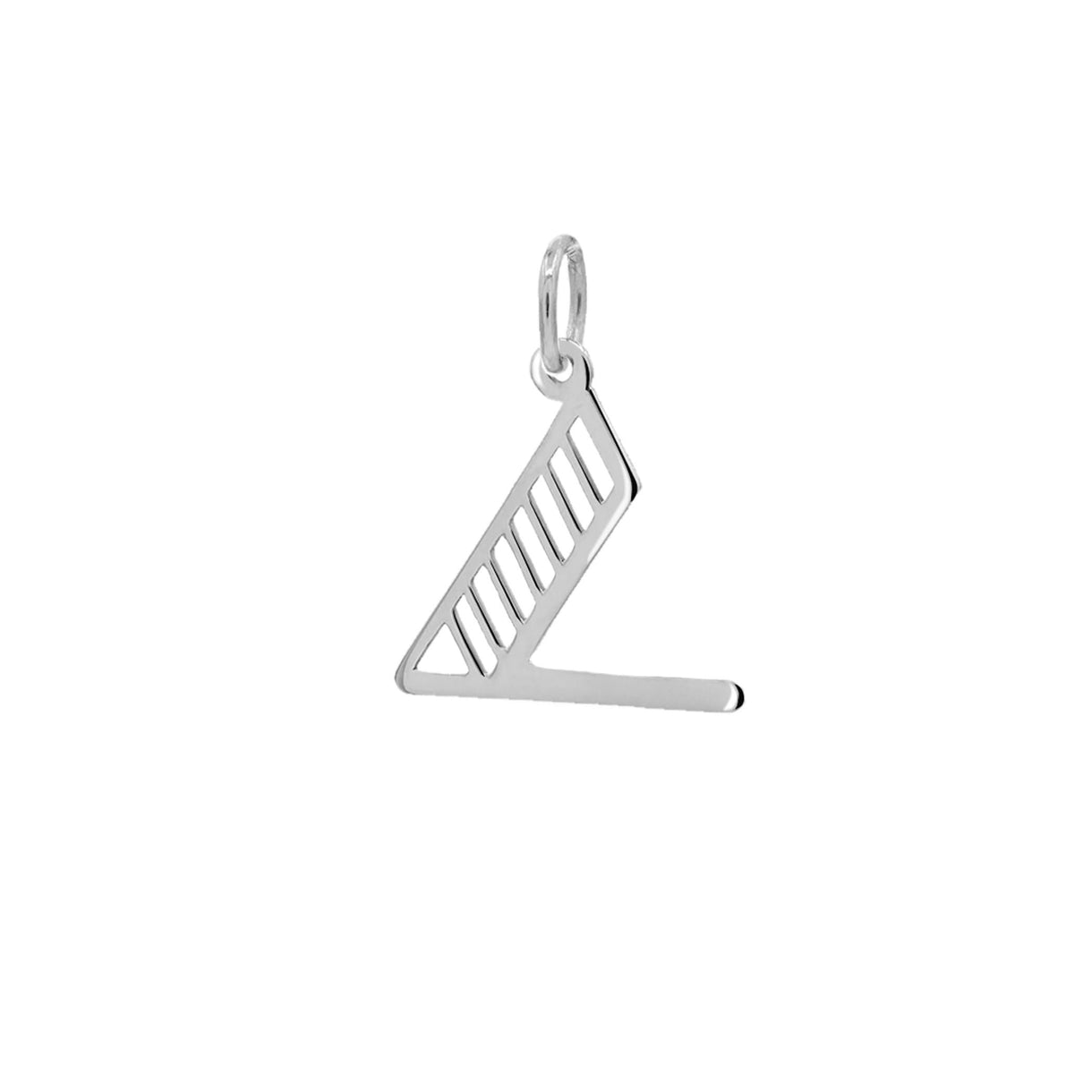 Essex Letter V Pendant in 14k Gold