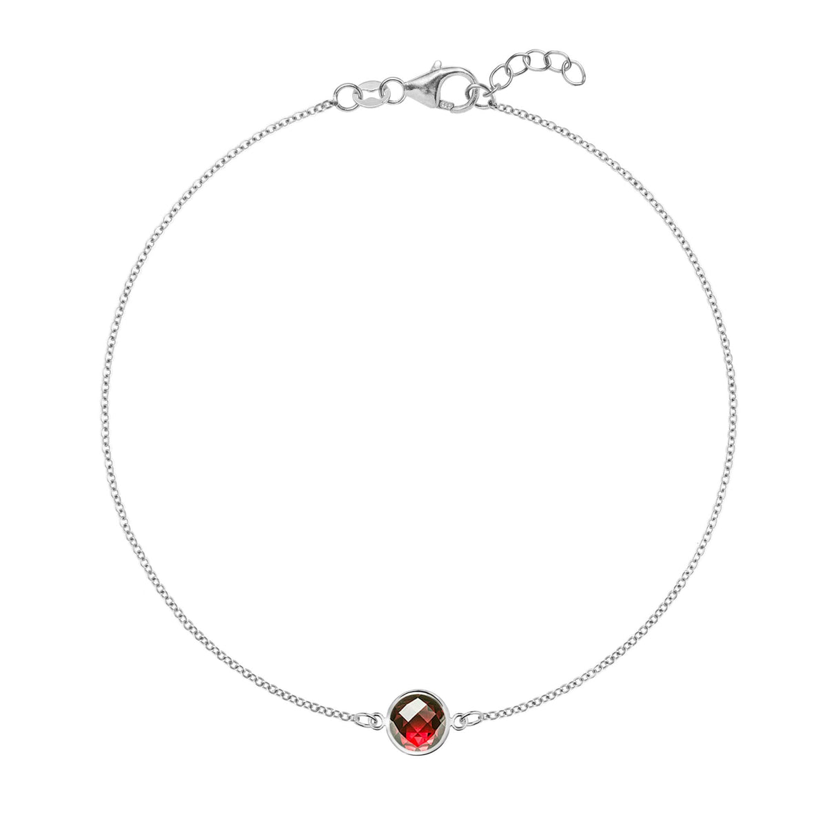Grand 1 Garnet Bracelet in 14k Gold (January)