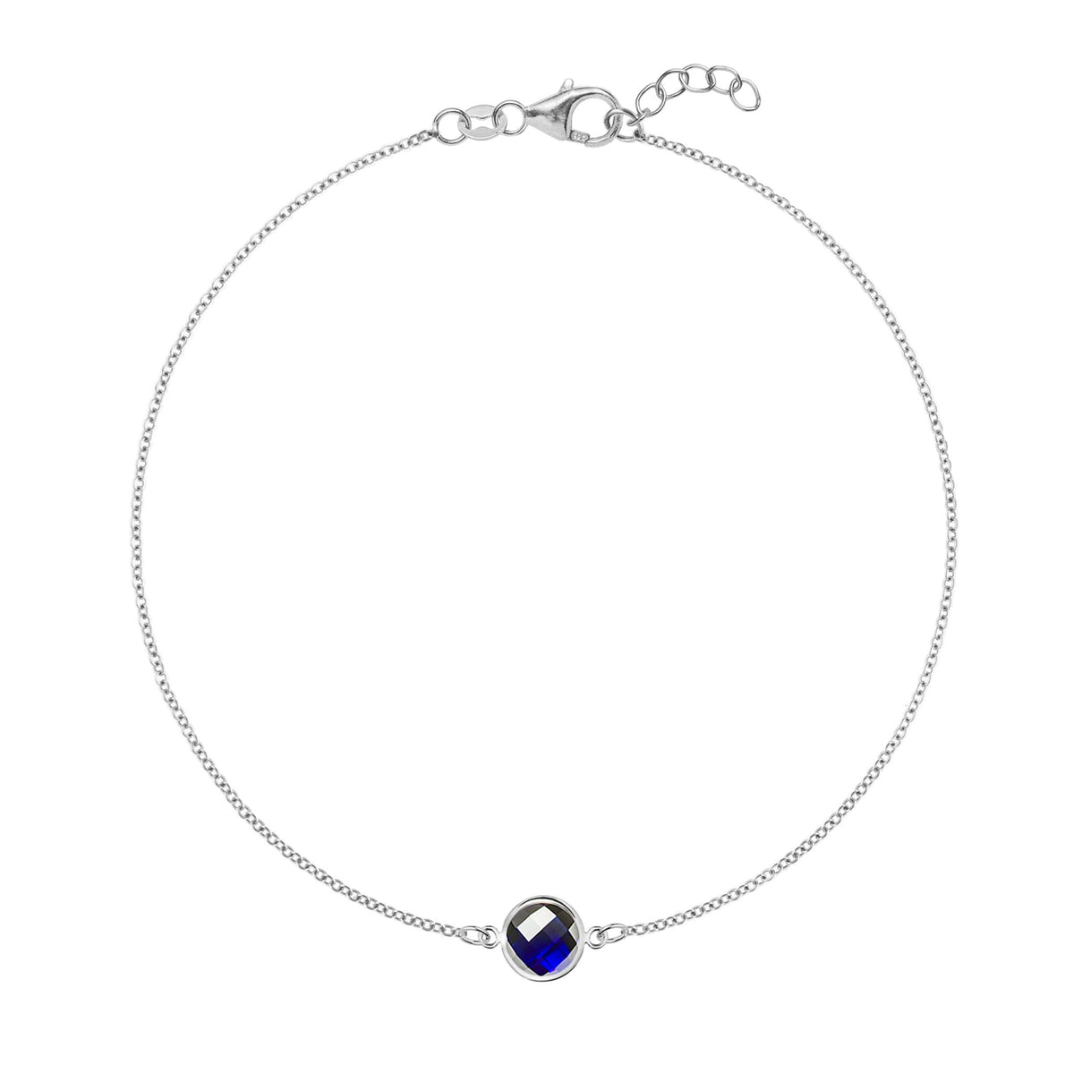 Grand 1 Sapphire Bracelet in 14k Gold (September)