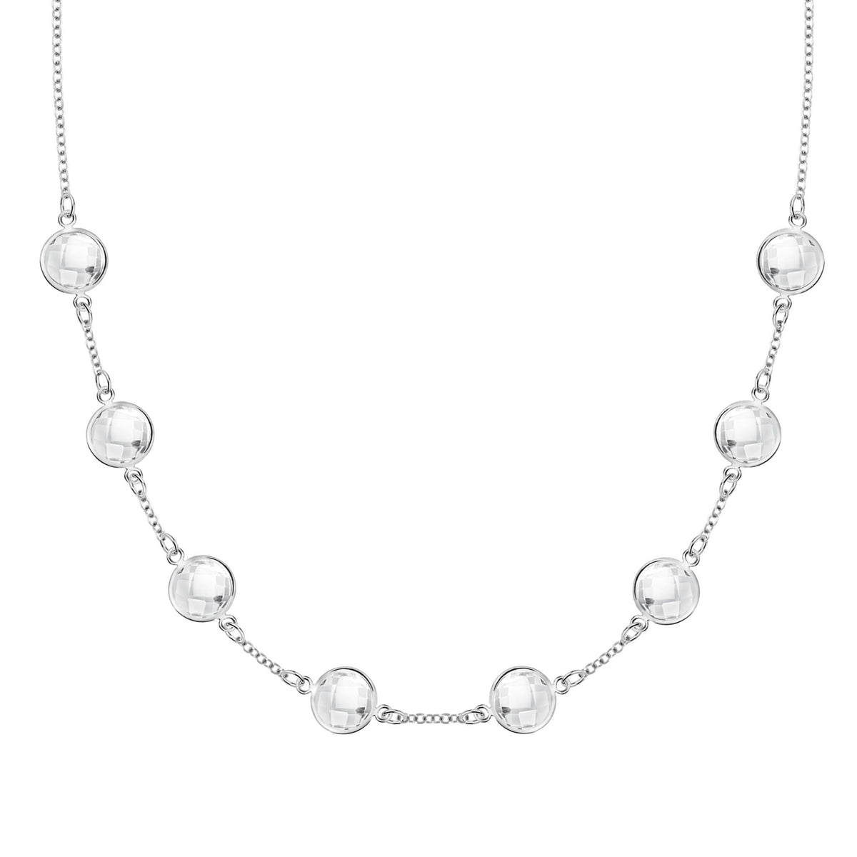Grand 8 Birthstone Necklace in 14k Gold