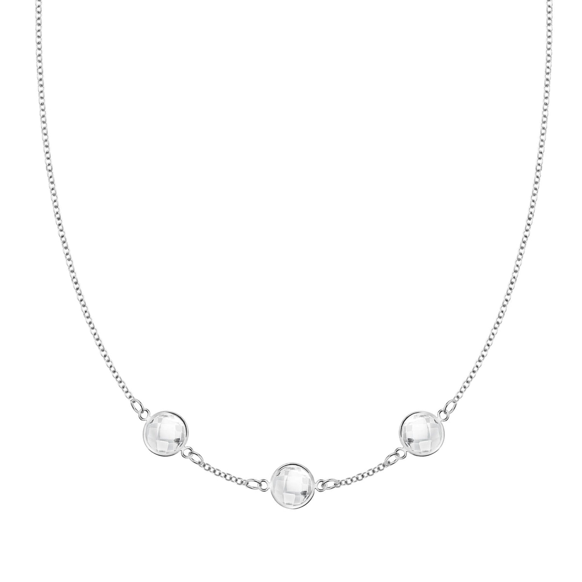 Grand 3 Birthstone Necklace in 14k Gold