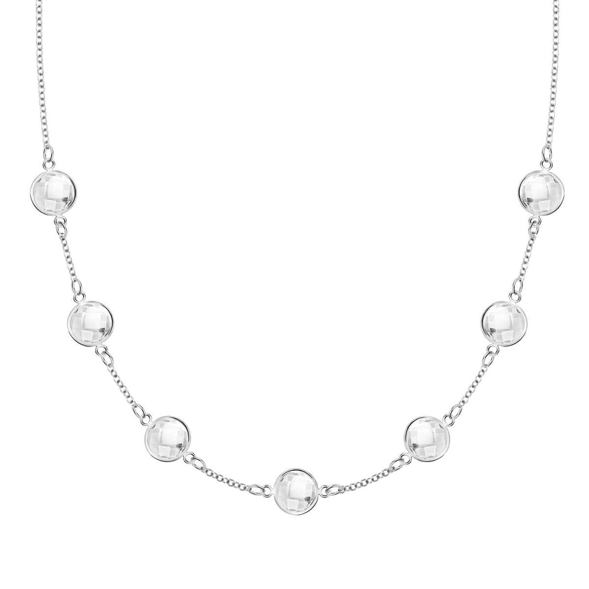 Grand 7 Birthstone Necklace in 14k Gold