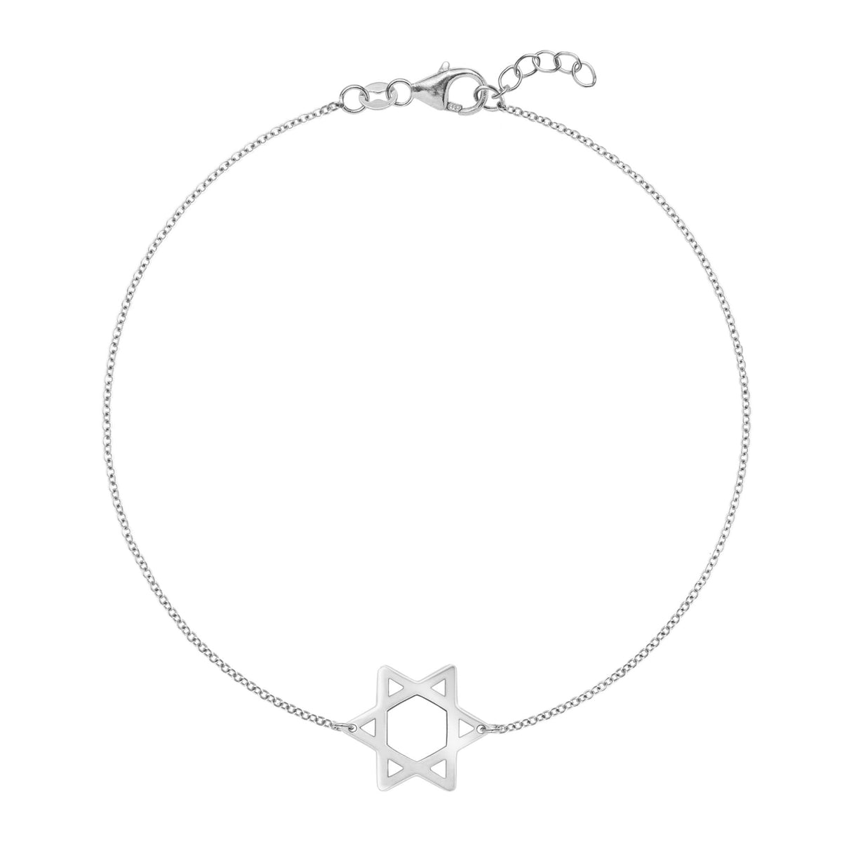 Star of David Bracelet in 14k Gold