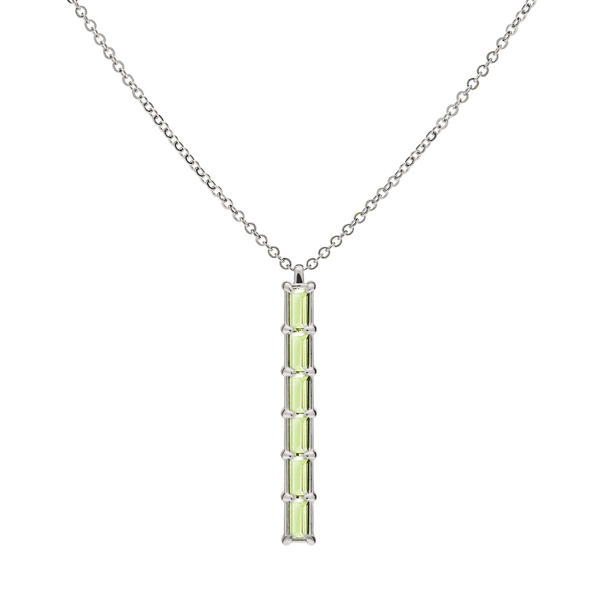 Providence 6 Peridot Pendant in 14k Gold (August)