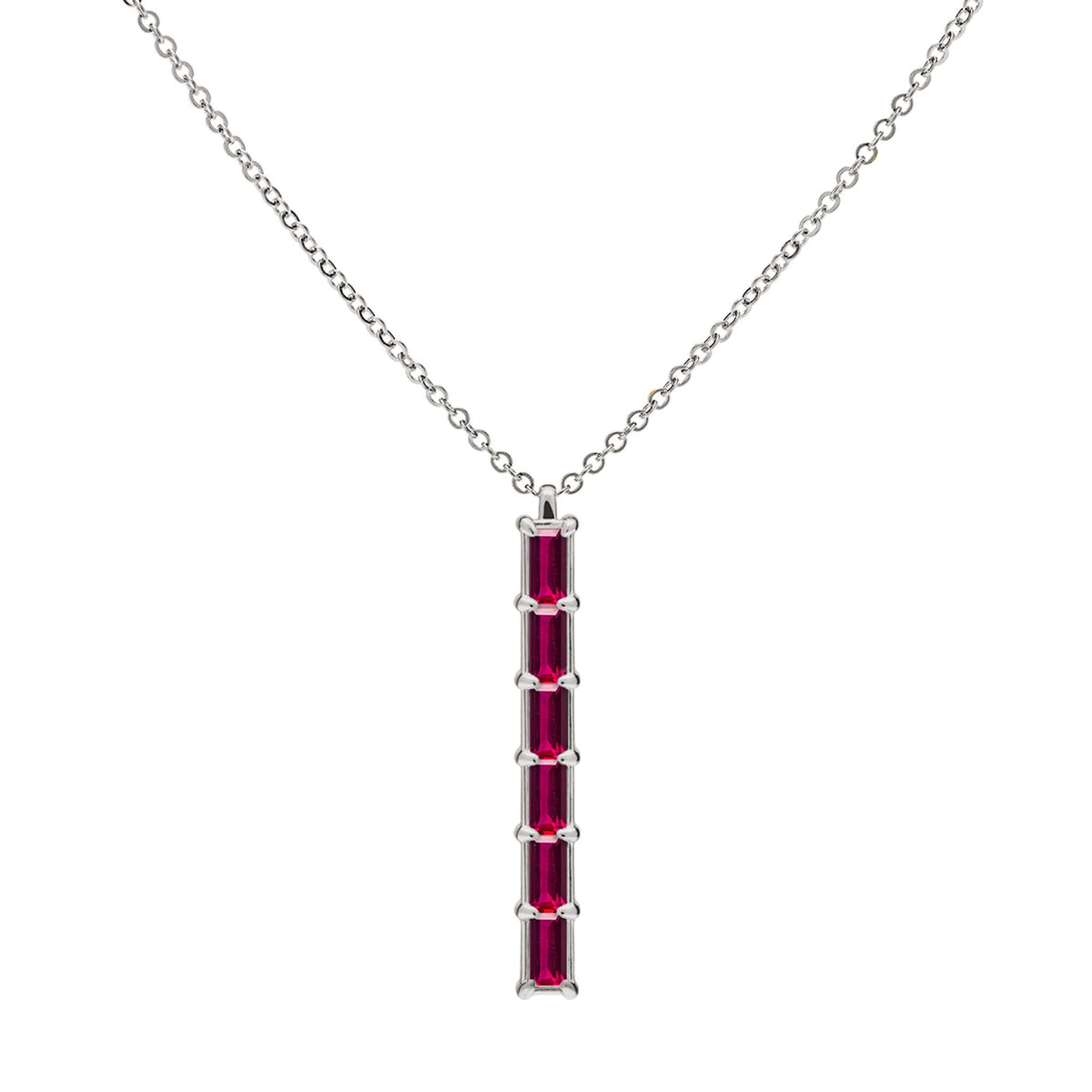 Providence 6 Ruby Pendant in 14k Gold (July)