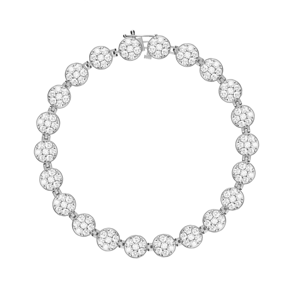 Rosecliff Tennis Diamond Bracelet in 14k Gold (April)