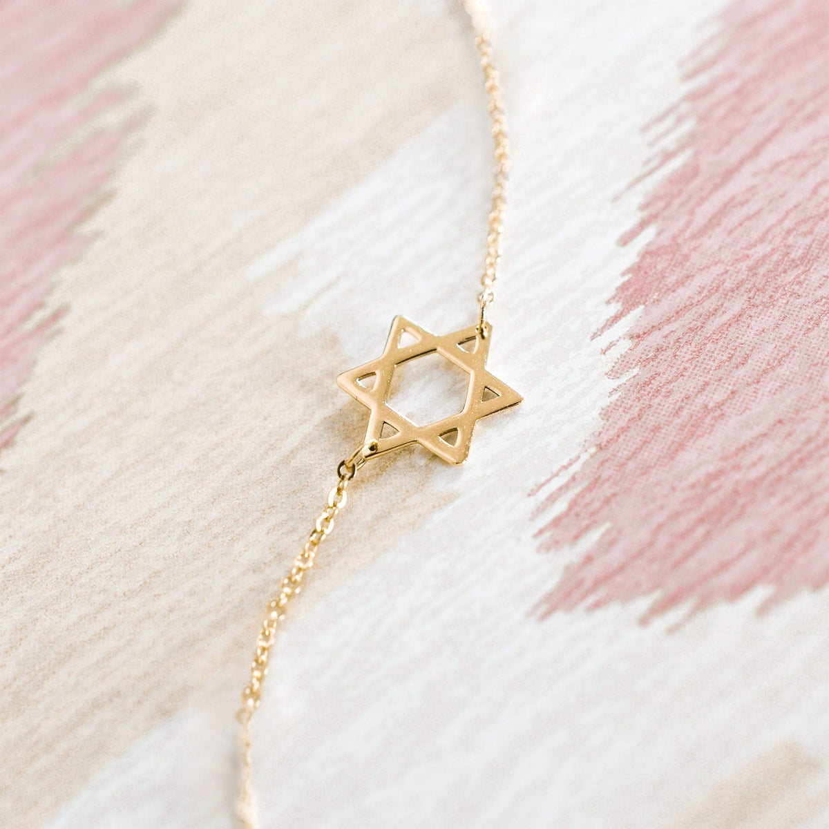 Star of David Necklace in 14k Gold