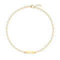 Petite 1 Nameplate Bracelet on Adelaide Mini in 14k Gold