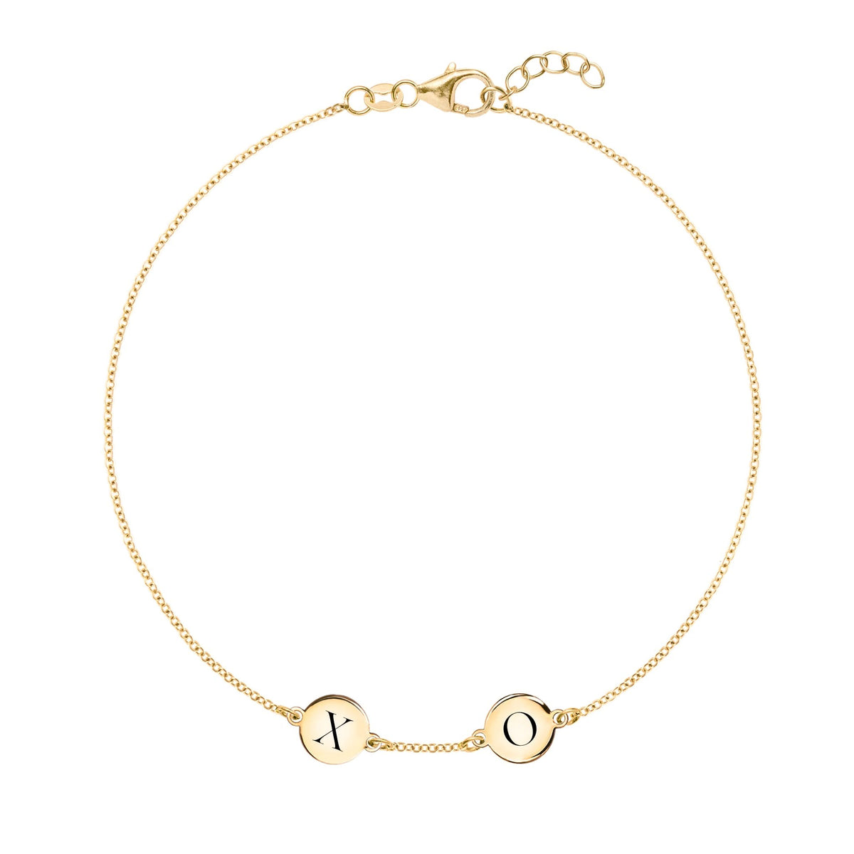 XO Bracelet in 14k Gold