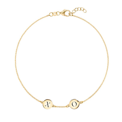 XO Bracelet in 14k Gold