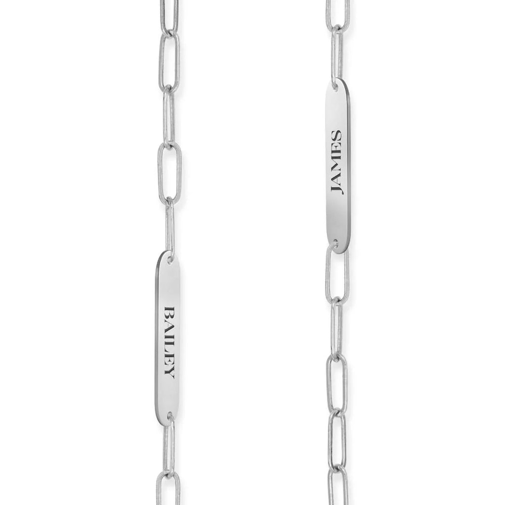 Petite 3 Nameplate Bracelet on Adelaide Mini in 14k Gold