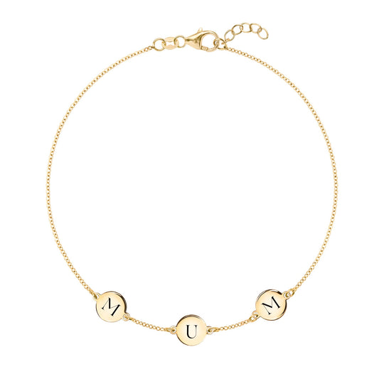 MUM Bracelet in 14k Gold