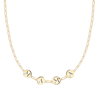 MAMA Adelaide Mini Necklace in 14k Gold