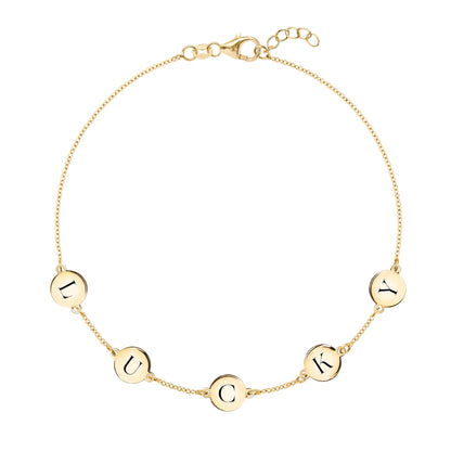 LUCKY Bracelet in 14k Gold