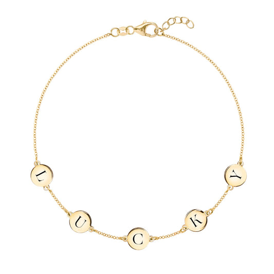 LUCKY Bracelet in 14k Gold