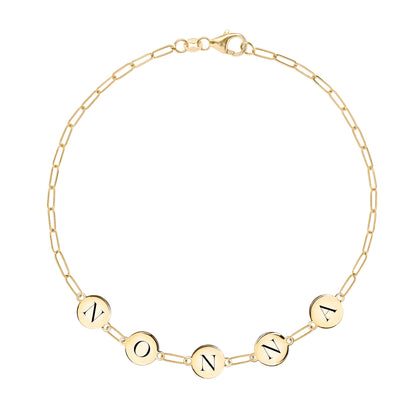 NONNA Bracelet on Adelaide Mini in 14k Gold