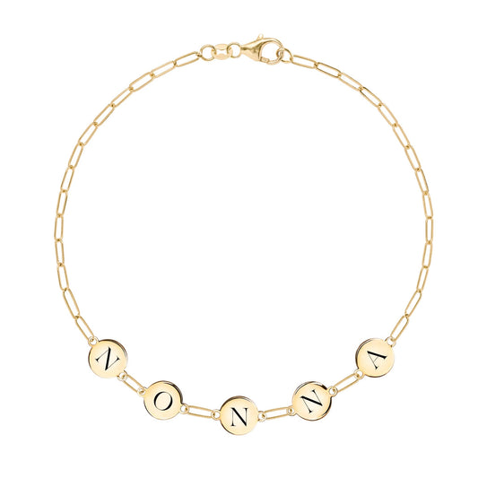 NONNA Bracelet on Adelaide Mini in 14k Gold