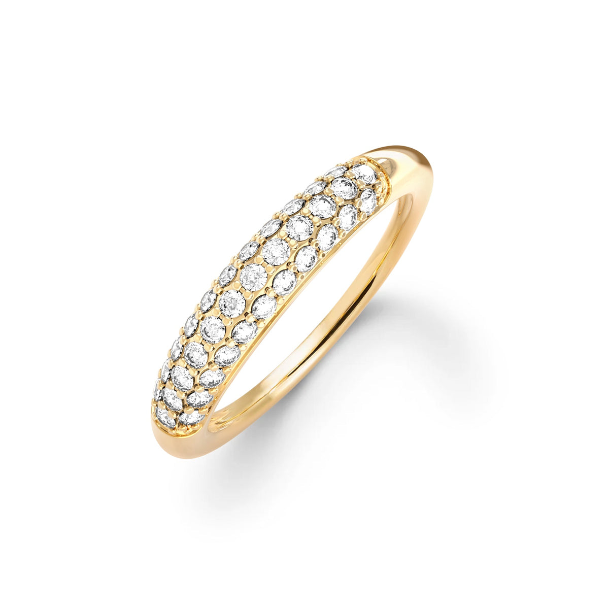 Adelaide Pavé Diamond Ring in 14k Gold (April)