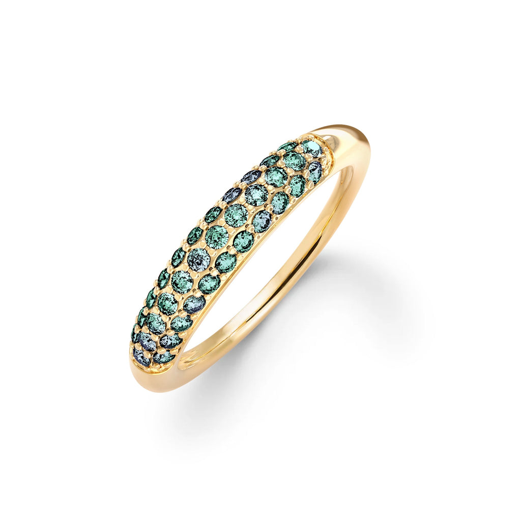 Adelaide Pavé Alexandrite Ring in 14k Gold (June)