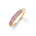 Adelaide Pavé Peony Diamond Ring in 14k Gold (October)