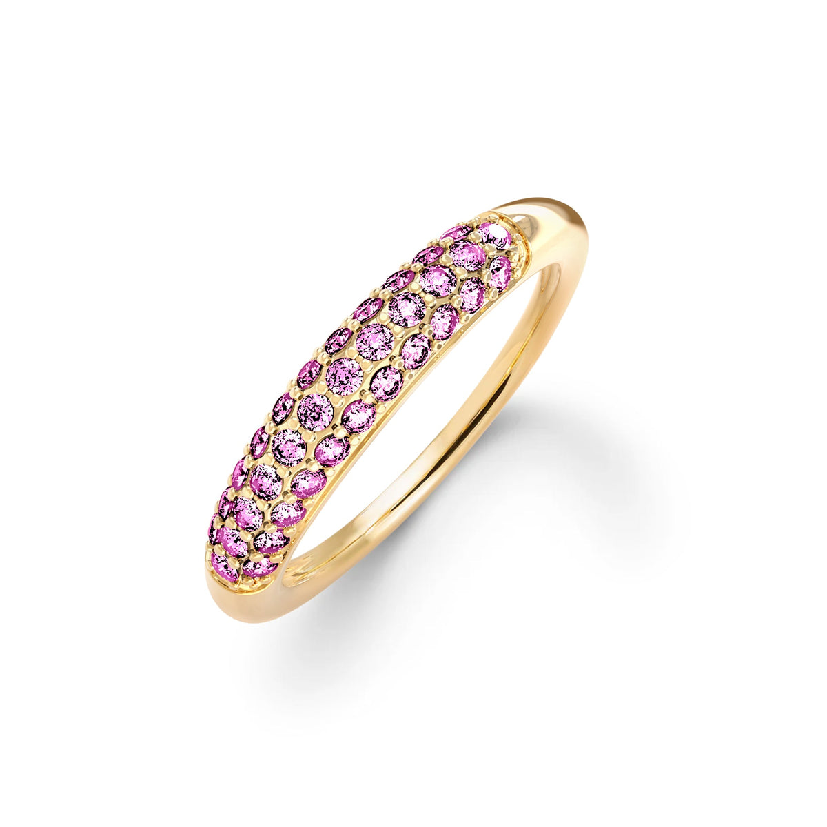 Adelaide Pavé Peony Diamond Ring in 14k Gold (October)