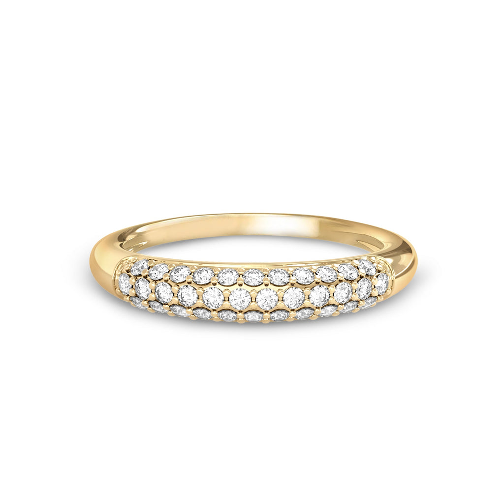 Adelaide Pavé Diamond Ring in 14k Gold (April)