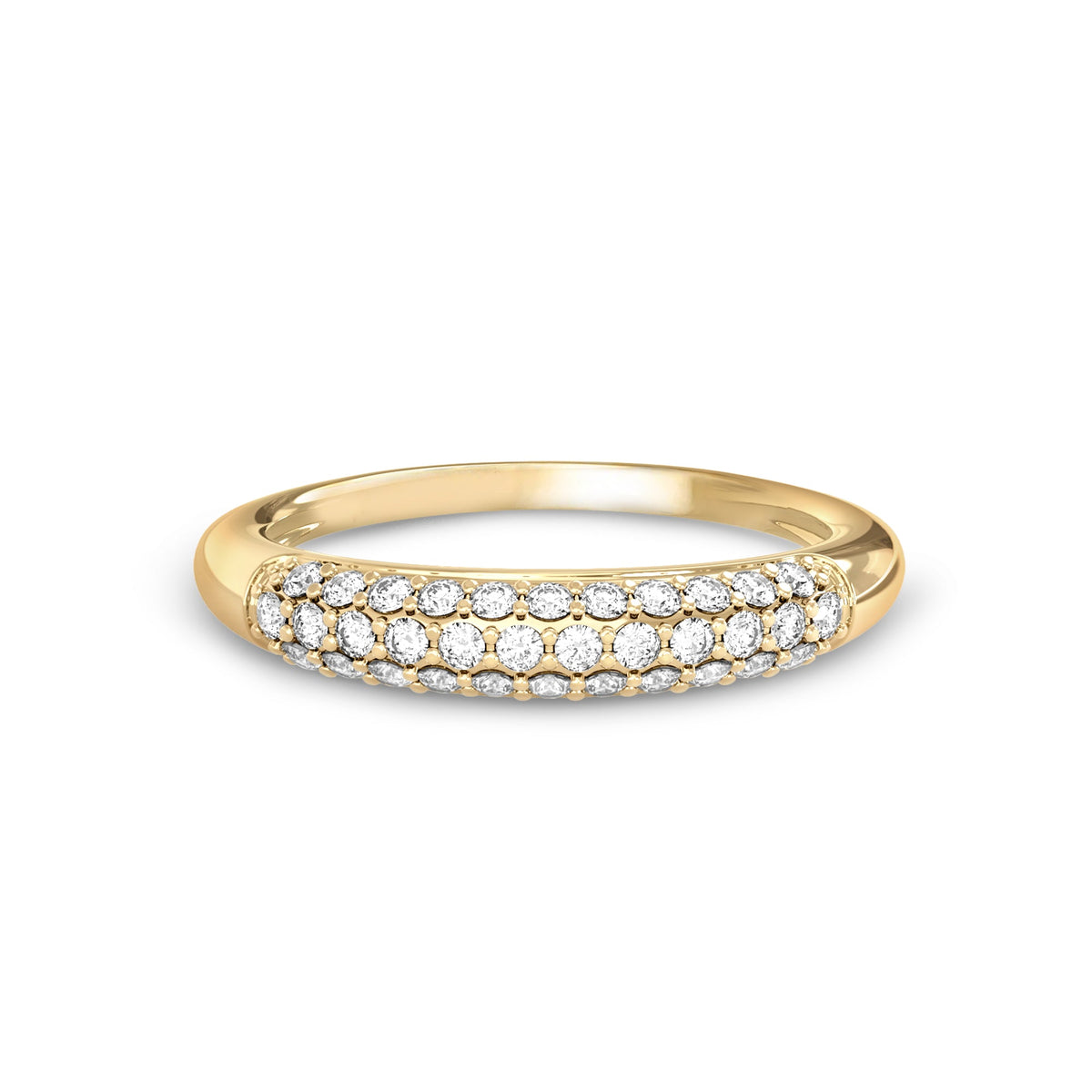 Adelaide Pavé Diamond Ring in 14k Gold (April)