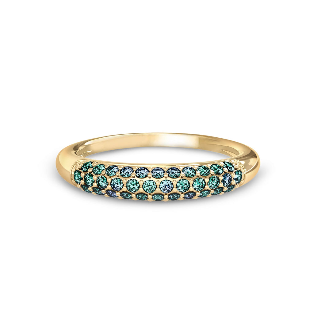 Adelaide Pavé Alexandrite Ring in 14k Gold (June)