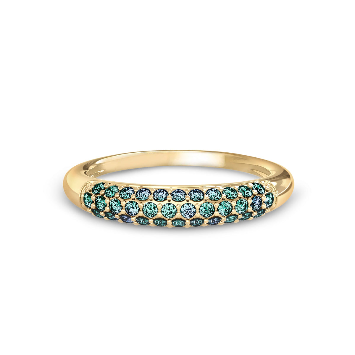 Adelaide Pavé Alexandrite Ring in 14k Gold (June)