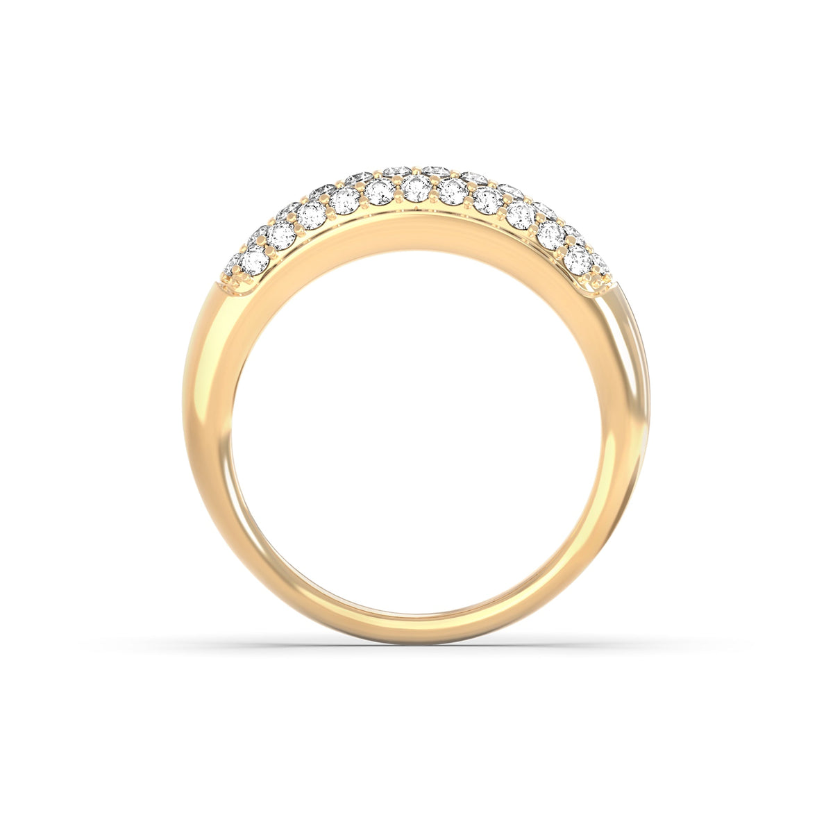 Adelaide Pavé Diamond Ring in 14k Gold (April)