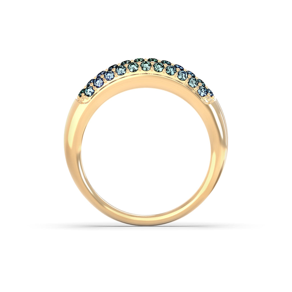 Adelaide Pavé Alexandrite Ring in 14k Gold (June)