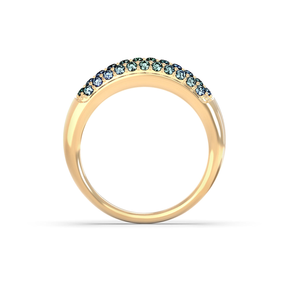 Adelaide Pavé Alexandrite Ring in 14k Gold (June)