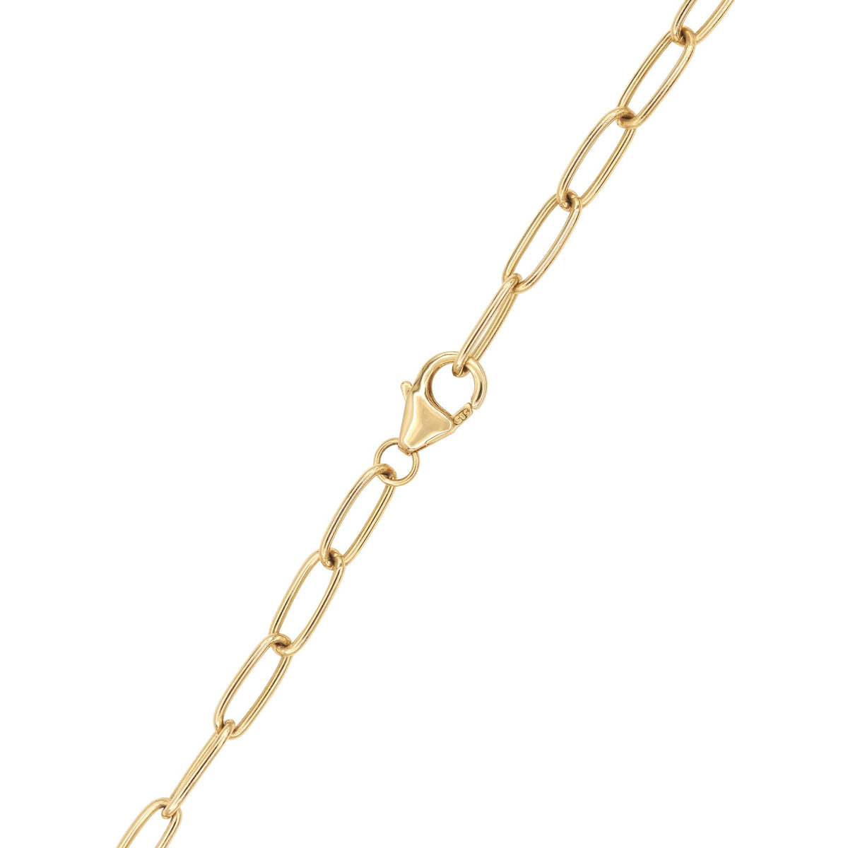 Adelaide 3 Pavé Birthstone Link Bracelet in 14k Gold