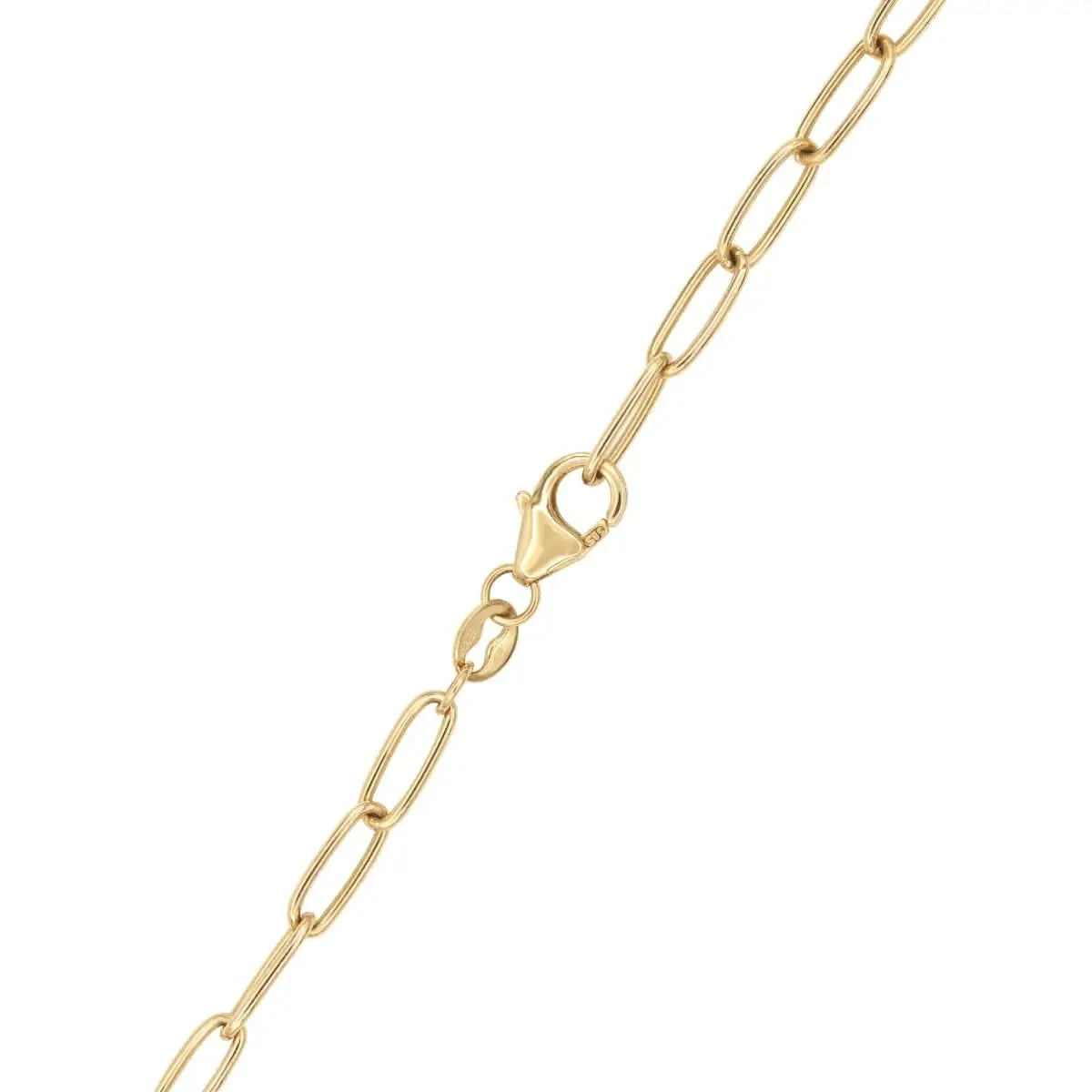 Large 2 Nameplate Necklace on Adelaide in 14k Gold