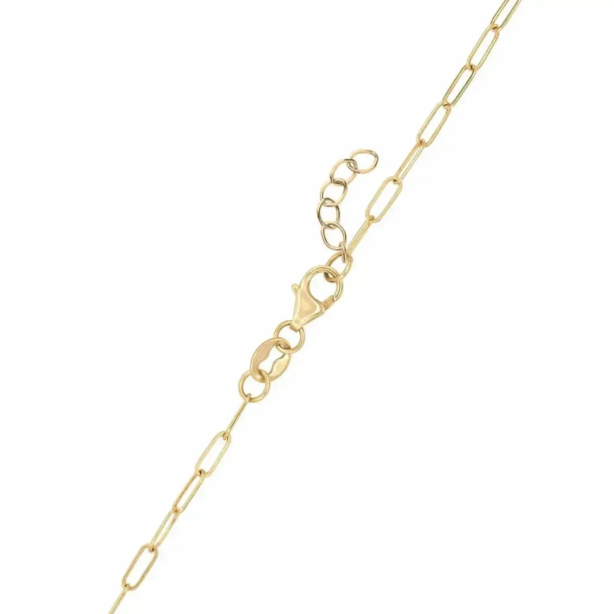 Petite 2 Nameplate Bracelet on Adelaide Mini in 14k Gold