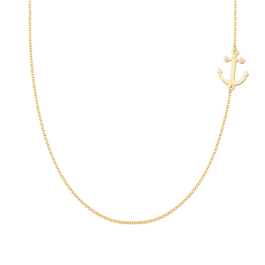 Anchor Necklace in 14k Gold