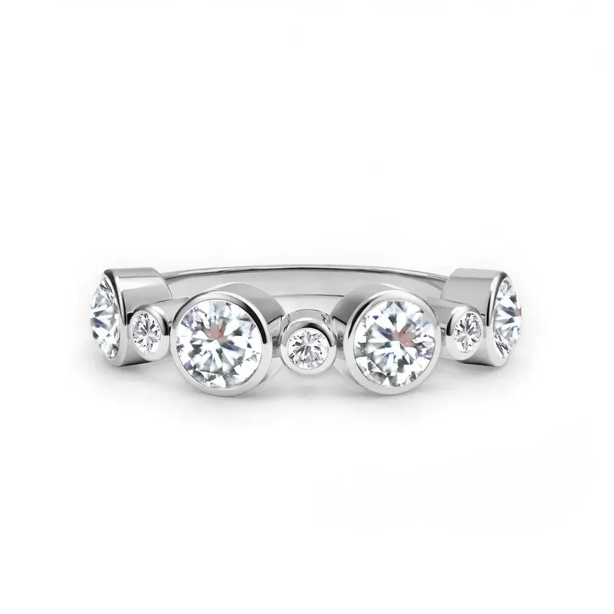 Barrington Diamond Band Ring in 14k Gold (April)