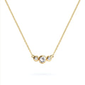 Barrington White Topaz Necklace with Diamond Side Stones (April)