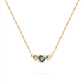 Barrington Alexandrite Necklace with Diamond Side Stones (June)