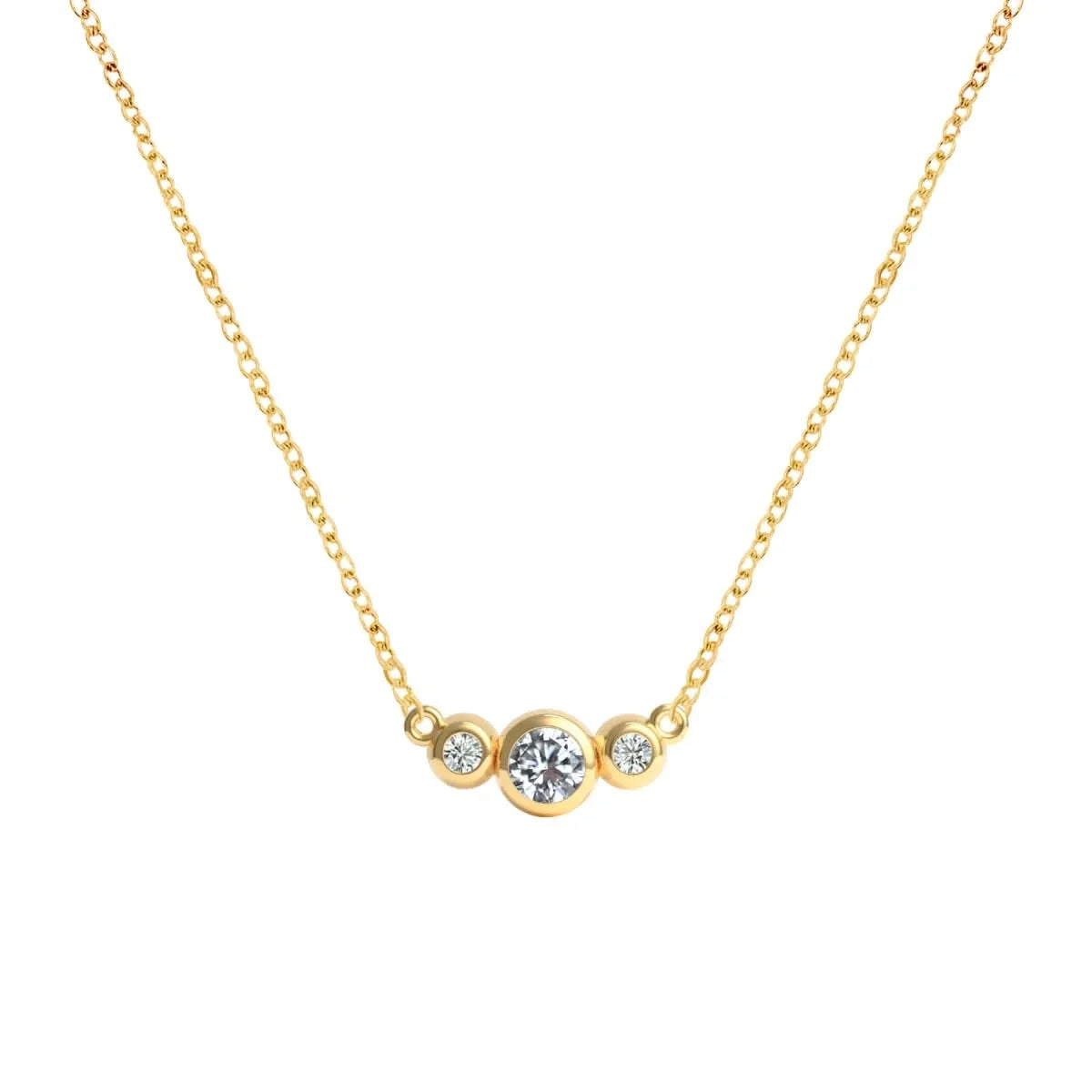 Barrington Diamond Necklace in 14k Gold (April)