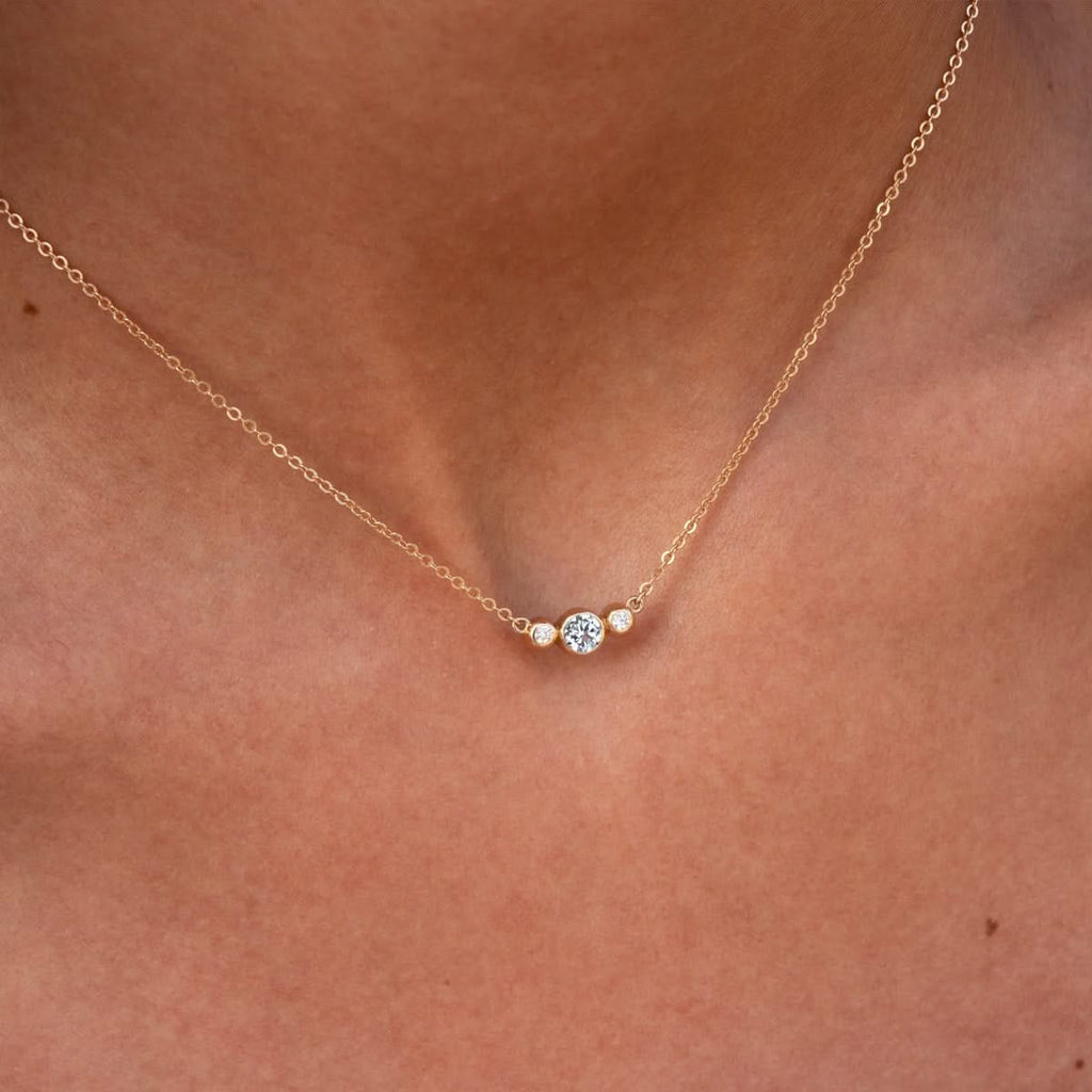 Barrington Birthstone Necklace in 14k Gold