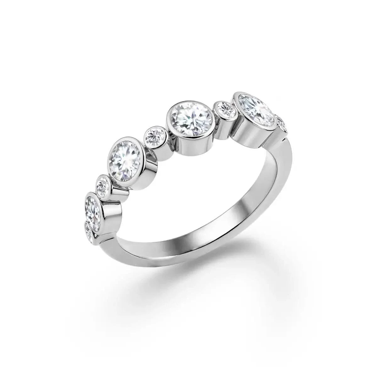Barrington Diamond Band Ring in 14k Gold (April)
