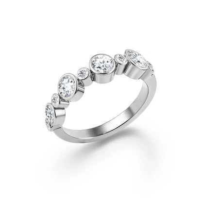 Barrington Diamond Band Ring in 14k Gold (April)