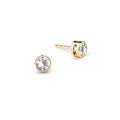 Barrington White Topaz Stud Earrings in 14k Gold (April)
