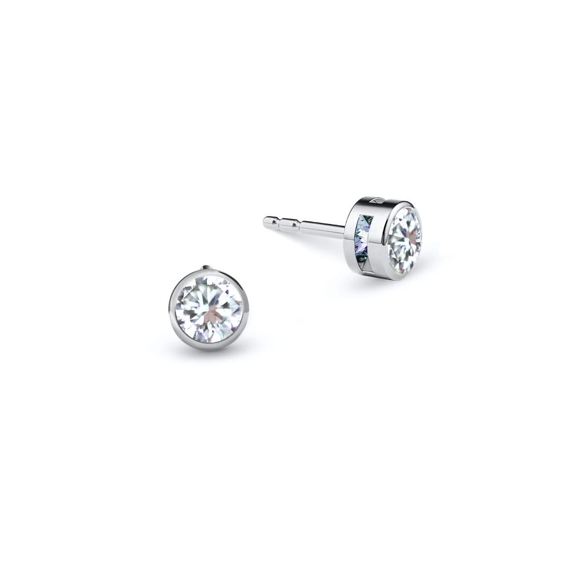 Barrington Diamond Stud Earrings in 14k Gold (April)