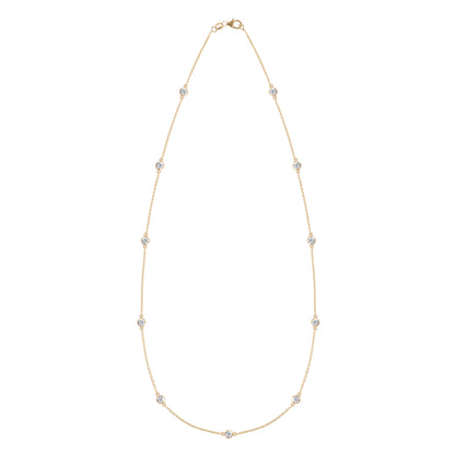 Bayberry Luxe 11 Diamond Necklace in 14k Gold (April)