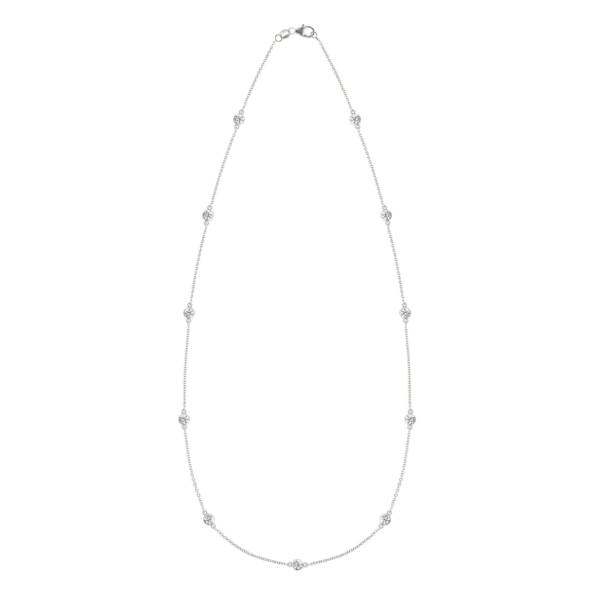 Bayberry Luxe 11 Diamond Necklace in 14k Gold (April)