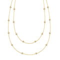 Bayberry Opal Long Necklace in 14k Gold (October)